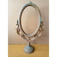 Большое настольное поворотное зеркало Лилия. Высота 42см.