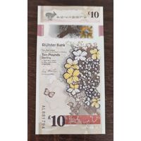 Северная Ирландия - 10 фунтов 2018 года  Ulster Bank. P-344a полимер UNC