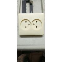 Розетка двойная СССР с рубля