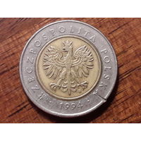 Польша 5 злотых 1994