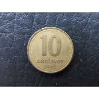 Аргентина. 10 сентаво. 1992. С 20 копеек. Распродажа коллекции. Смотрите другие лоты.