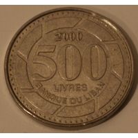 Ливан, 500 ливров, 2000 год, XF