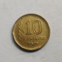 Аргентина 10 сентаво 1971 г.  (2)