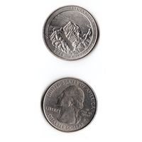 25 центов США 2014 Национальный парк Шенандоа (Виргиния)  D