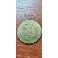 Аргентина 50 сентавос 2010