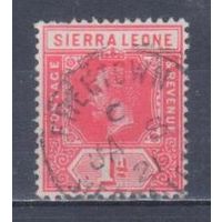 [1731] Британские колонии. Сьерра Леоне 1912. Георг V. 1d. Гашеная марка.