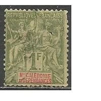 Новая Каледония. Аллегория. Мир и Торговля. 1892г. Mi#50.