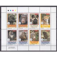1994 Уганда 1429-1436KL Фауна - Sierra Club 11,00 евро