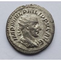 Филипп II 244-249 гг. н. э. Виртус. Антониниан. Двойной денарий. Серебро. /7