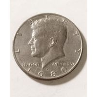 1/2 доллара (полдоллара) 1980 года Р США
