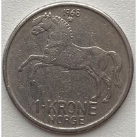 Норвегия 1 крона 1968 г.