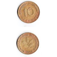 10 пфеннигов Германия 1950 года(G)