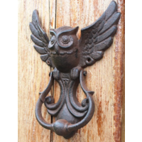 Дверной молоток Сова Чугун