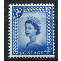 Великобритания, о-в Мэн - 1966г. - королева Елизавета II, стандартный выпуск - 1 марка - полная серия, MNH [Mi 3 х]. #3-GB-Z-1-17