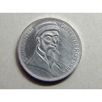 ФРГ 5 марок 1968г.Иоганн Гутенберг.