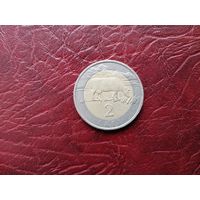 2 лата Латвия 1999 г.