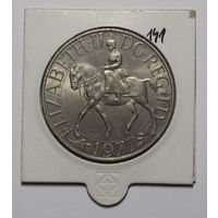 Великобритания, 1 крона, 25 пенсов, Cеребряный юбилей царствования Елизаветы II, 1977 год