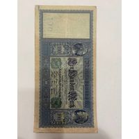 100 марок зеленая печать