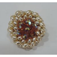 Брошь 60-70-е годы СССР. Диаметр 3.3 см.