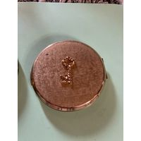 Редкость!Пудреницы Роза эмаль  Золотой ключик. Англия латунь 60-е г