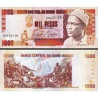 Гвинея Биссау 1000 франков образца 1993 года UNC p13b