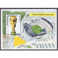 1994 Антигуа и Барбуда 2081/B304 Чемпионат мира по футболу 1994 года в США 6,00 евро