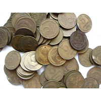 Лот монет СССР 5 Копеек После Реформы Период 1961 – 1991 Разные годы чеканки 80 штук