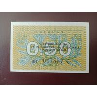 Литва 0.5 талона 1991 UNC