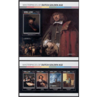 Сьерра-Леоне 2017  Живопись  ИСКУССТВО КАРТИНЫ  к/б+бл MNH