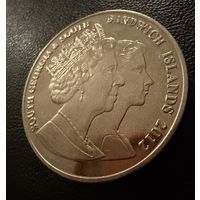 2 фунта стерлингов, 2012 год.  Бриллиантовый юбилей.  Королева-мать с младенцем Елизаветой II.