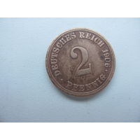 Германия 2 пфеннига 1906  А