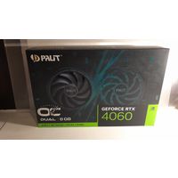 Коробка от видеокарты PALIT  GF RTX 4060 DUAL OC 8G