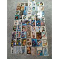 Окрытки б.у. Новый год СССР