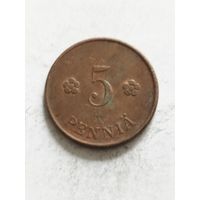 Финляндия 5 пенни 1919