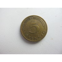 Германия 5 пфеннигов 1980  D