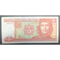 3 песо 2005 года - Куба - UNC