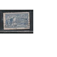 США-1914, (Мих.187В),   гаш. , Спец.доставка, Велосипед(одиночка), перф. 10