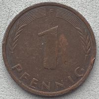 Германия 1 пфенниг 1976 г. F