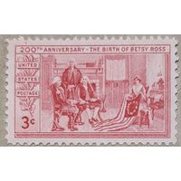 1952 200-летие  со дня рождения Бетси Росс США