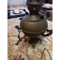 Антураж Самовар электрический Электросамовар ЭС-3/1,0-220 1975 г. г. Тула СССР латунь