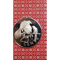 Британские виргинские острова 25 центов