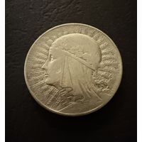 5 злотых 1933 г.  Польша. (1)  Ядвига.  Серебро. ЛЮКС