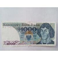 БАНКНОТА 1000 ЗЛОТЫХ ПОЛЬША-1982 г