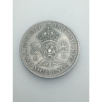 Великобритания  2 шиллинга 1948 года .