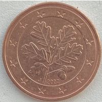 Германия 5 евроцентов 2002 г. J