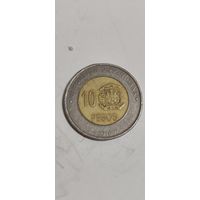 Доминиканская республика 10 песос 2016