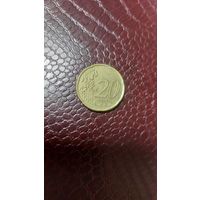 Монета 20 евроцентов 2002г. Ирландия. Неплохая!