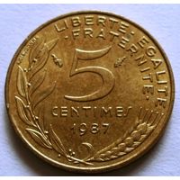 5 сантимов 1987 Франция