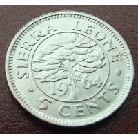 Сьерра-Леоне. 5 центов 1964