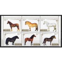 Абхазия 2003. Фауна. Лошади. 6 марок (588)